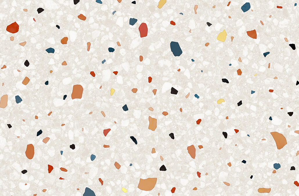 NE29 White and multicolored stone plaster